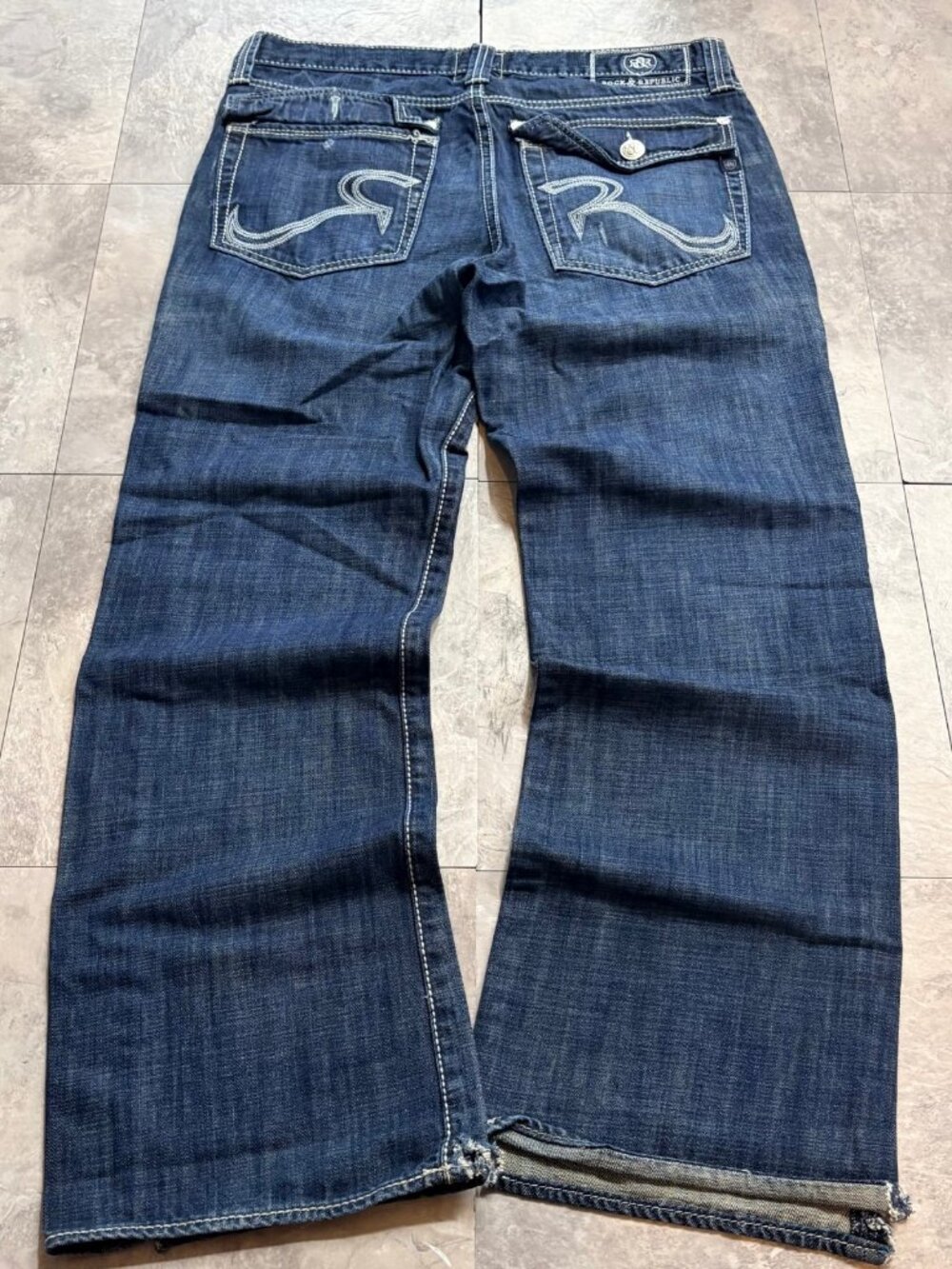 Rock & Republic Baggy Jeans 34x30 Indigo